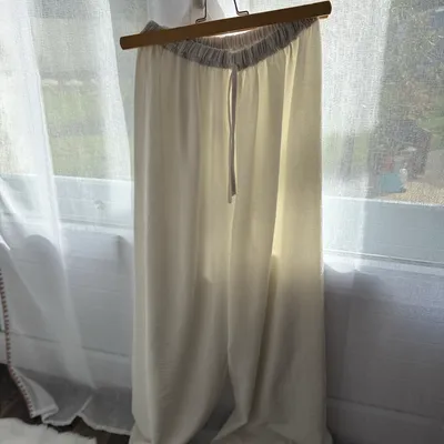 Pantalon Blanc Fluide